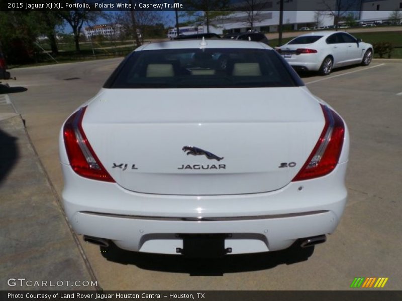 Polaris White / Cashew/Truffle 2015 Jaguar XJ XJL Portfolio