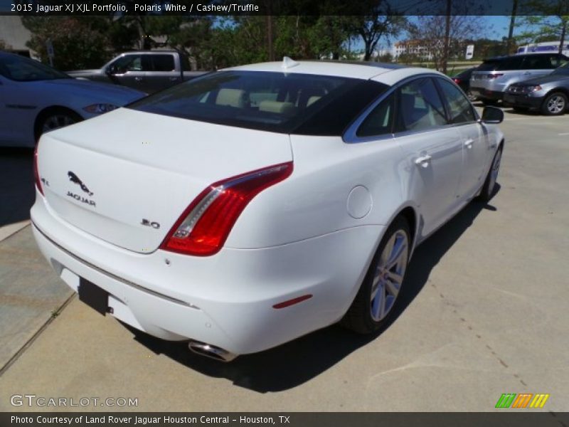 Polaris White / Cashew/Truffle 2015 Jaguar XJ XJL Portfolio