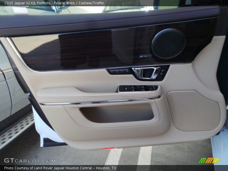 Polaris White / Cashew/Truffle 2015 Jaguar XJ XJL Portfolio