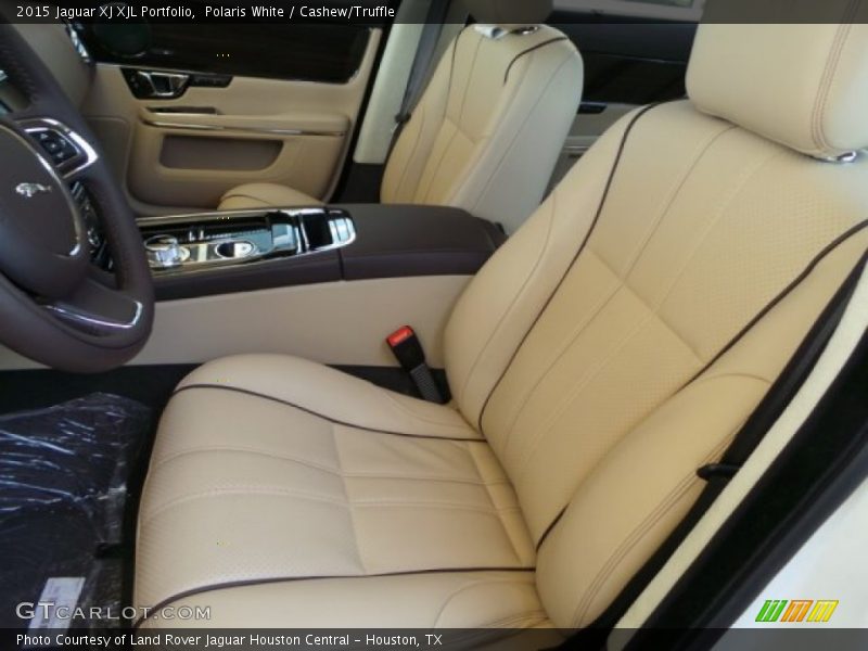 Polaris White / Cashew/Truffle 2015 Jaguar XJ XJL Portfolio