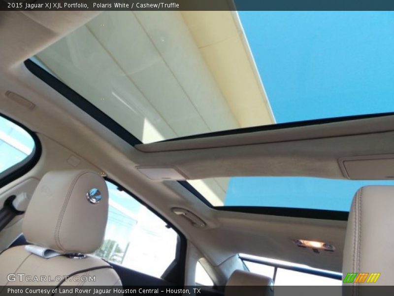 Polaris White / Cashew/Truffle 2015 Jaguar XJ XJL Portfolio