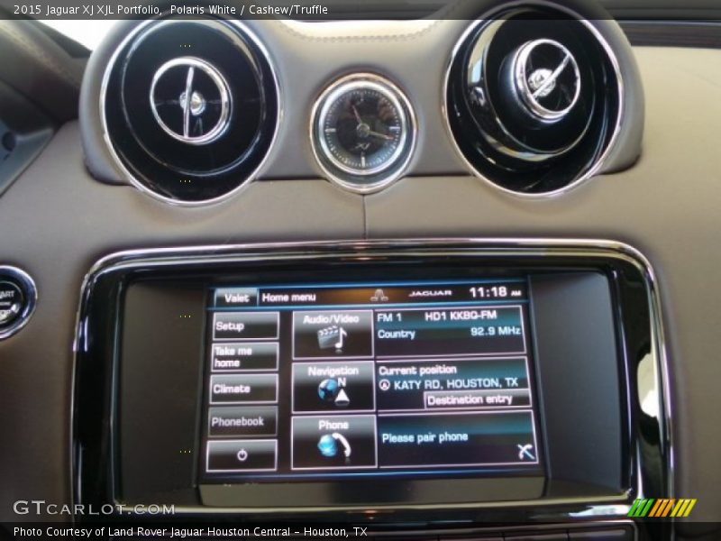 Polaris White / Cashew/Truffle 2015 Jaguar XJ XJL Portfolio