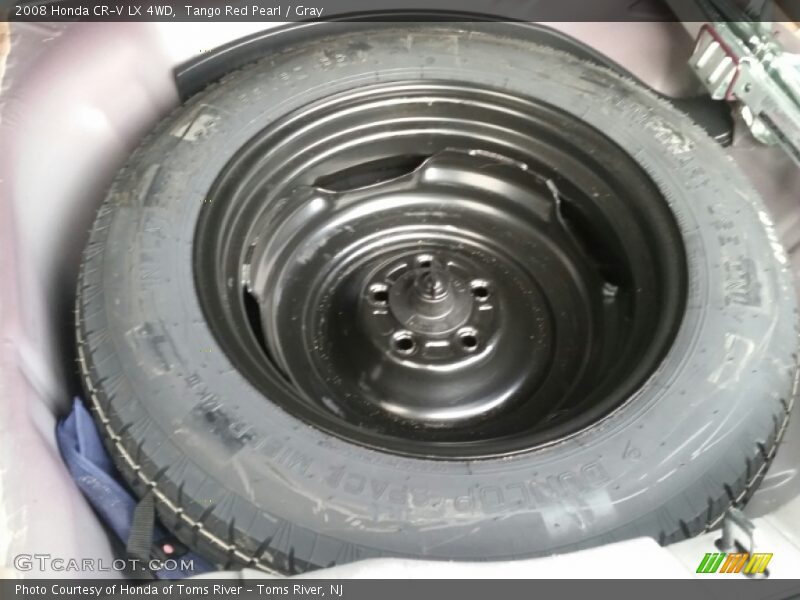 Tango Red Pearl / Gray 2008 Honda CR-V LX 4WD