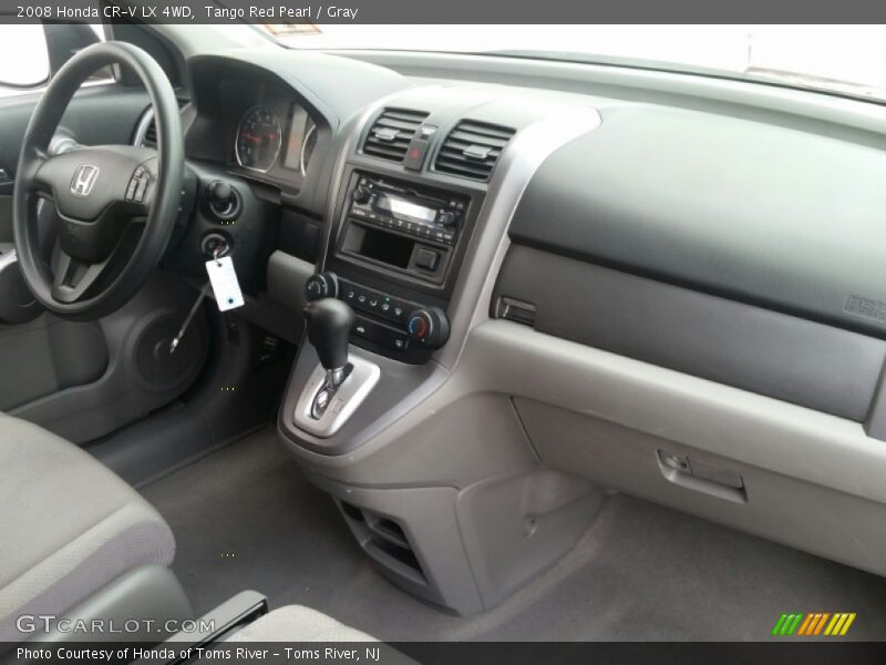 Tango Red Pearl / Gray 2008 Honda CR-V LX 4WD