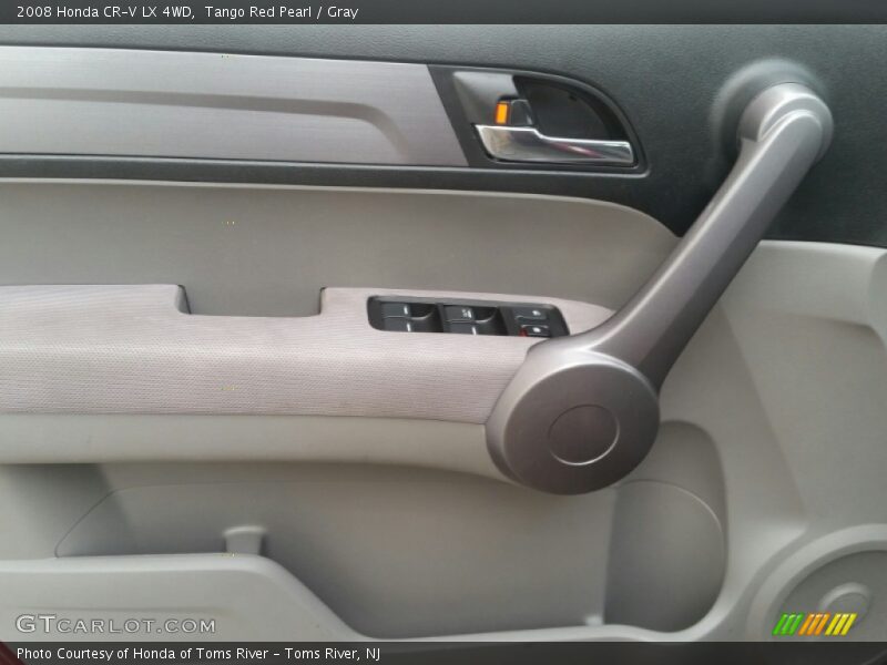Tango Red Pearl / Gray 2008 Honda CR-V LX 4WD