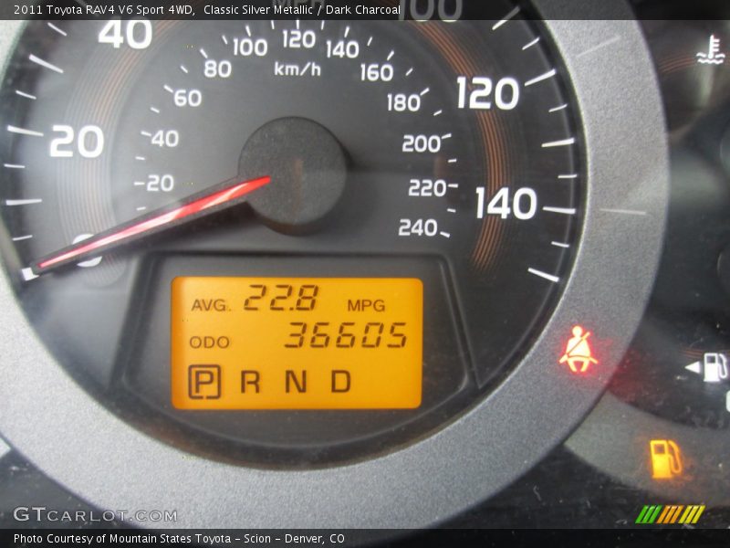 Classic Silver Metallic / Dark Charcoal 2011 Toyota RAV4 V6 Sport 4WD