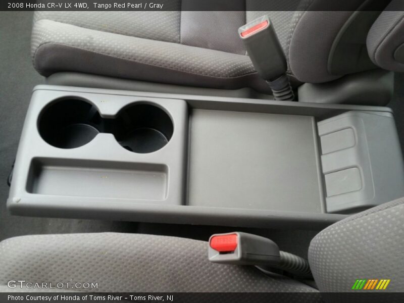 Tango Red Pearl / Gray 2008 Honda CR-V LX 4WD