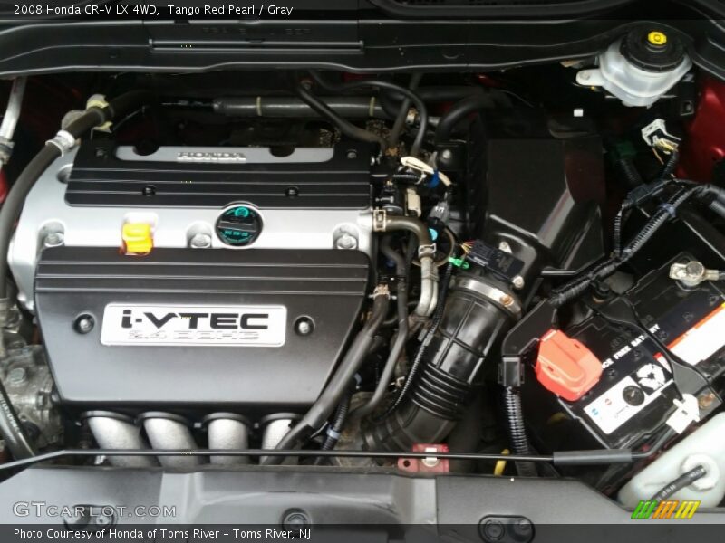Tango Red Pearl / Gray 2008 Honda CR-V LX 4WD