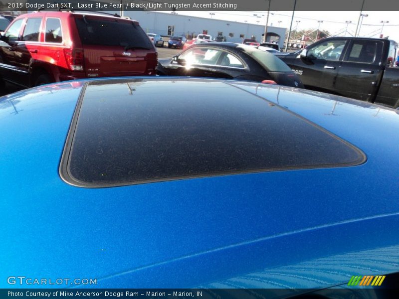 Laser Blue Pearl / Black/Light Tungsten Accent Stitching 2015 Dodge Dart SXT
