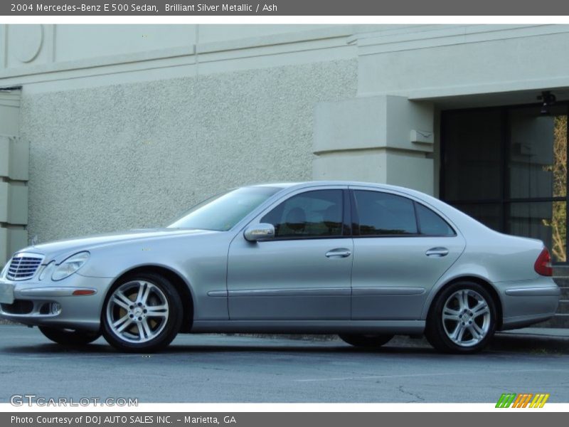 Brilliant Silver Metallic / Ash 2004 Mercedes-Benz E 500 Sedan