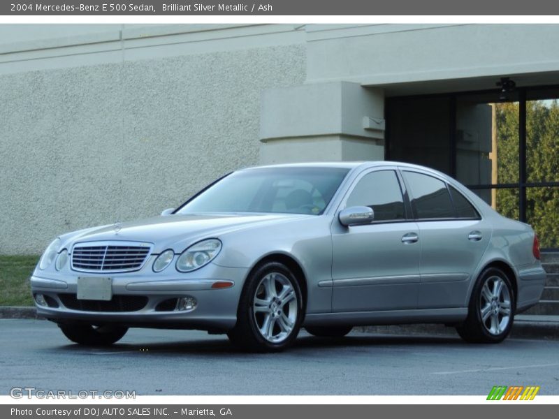 Brilliant Silver Metallic / Ash 2004 Mercedes-Benz E 500 Sedan