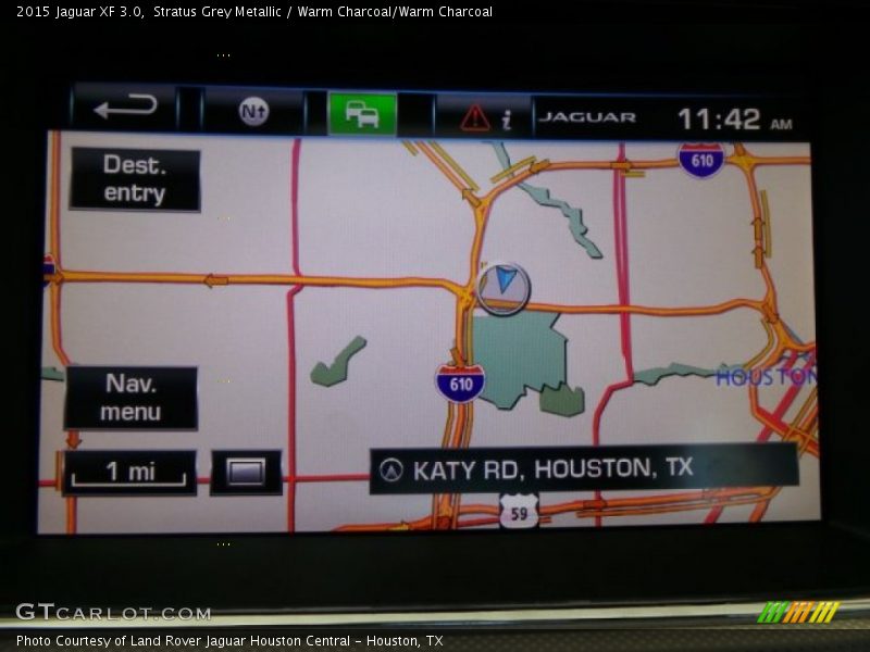 Stratus Grey Metallic / Warm Charcoal/Warm Charcoal 2015 Jaguar XF 3.0