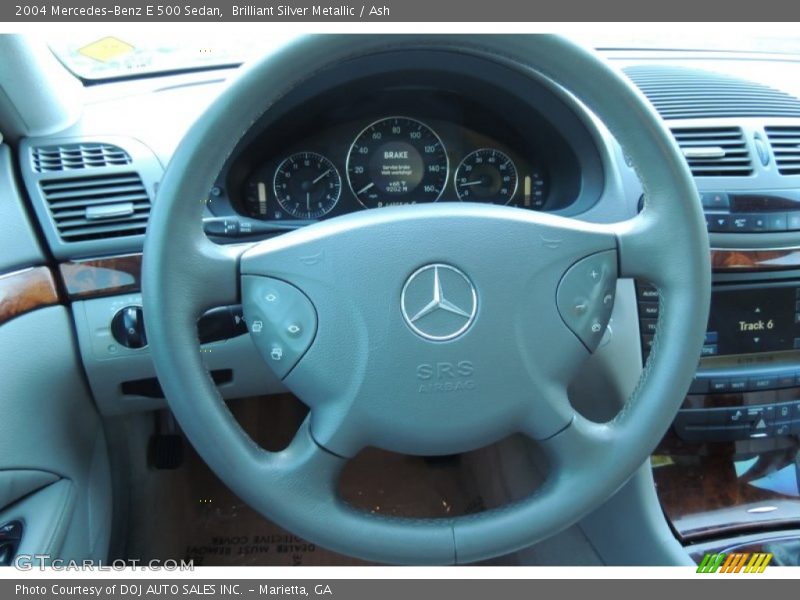 Brilliant Silver Metallic / Ash 2004 Mercedes-Benz E 500 Sedan