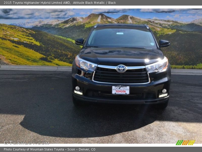 Attitude Black Metallic / Black 2015 Toyota Highlander Hybrid Limited AWD
