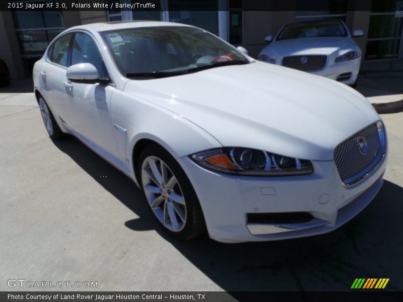 Polaris White / Barley/Truffle 2015 Jaguar XF 3.0