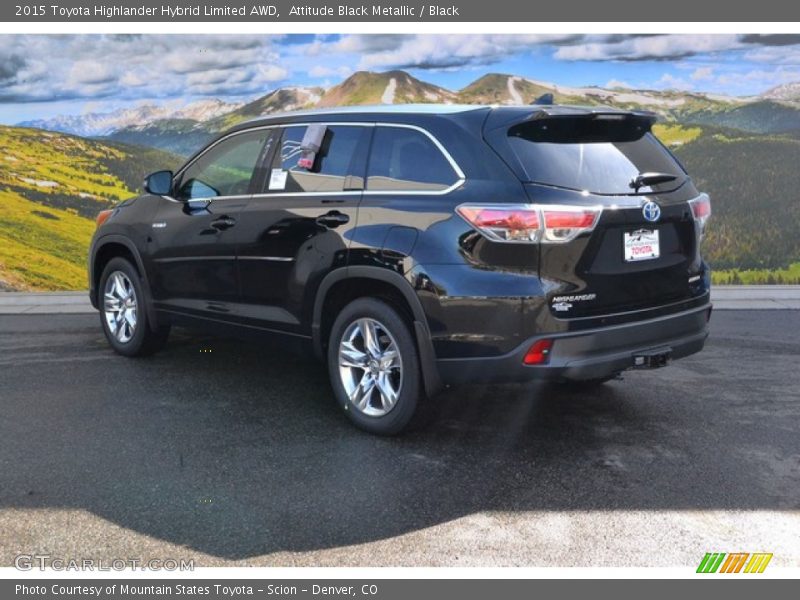 Attitude Black Metallic / Black 2015 Toyota Highlander Hybrid Limited AWD