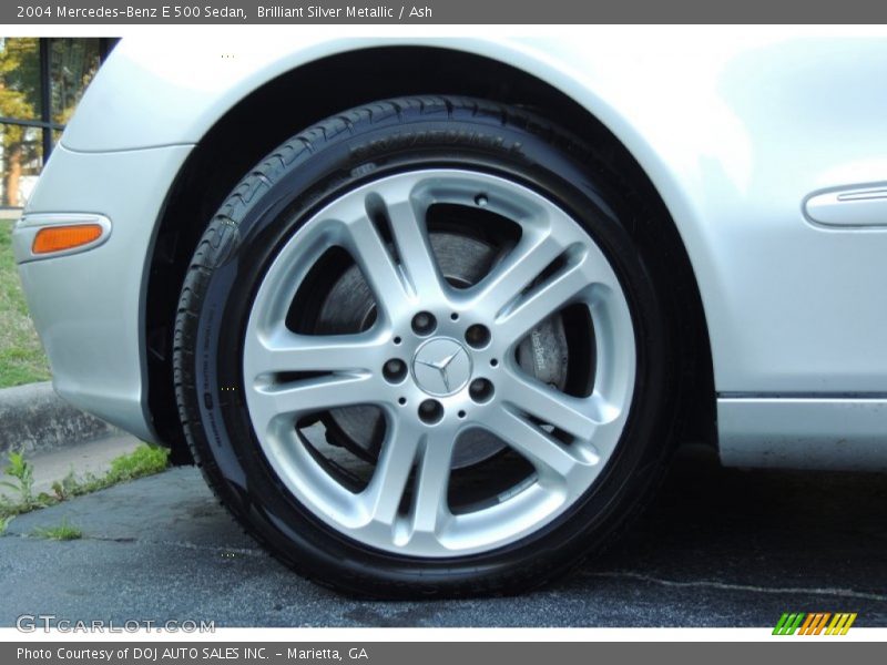 Brilliant Silver Metallic / Ash 2004 Mercedes-Benz E 500 Sedan