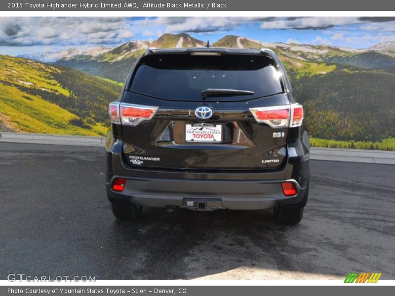 Attitude Black Metallic / Black 2015 Toyota Highlander Hybrid Limited AWD