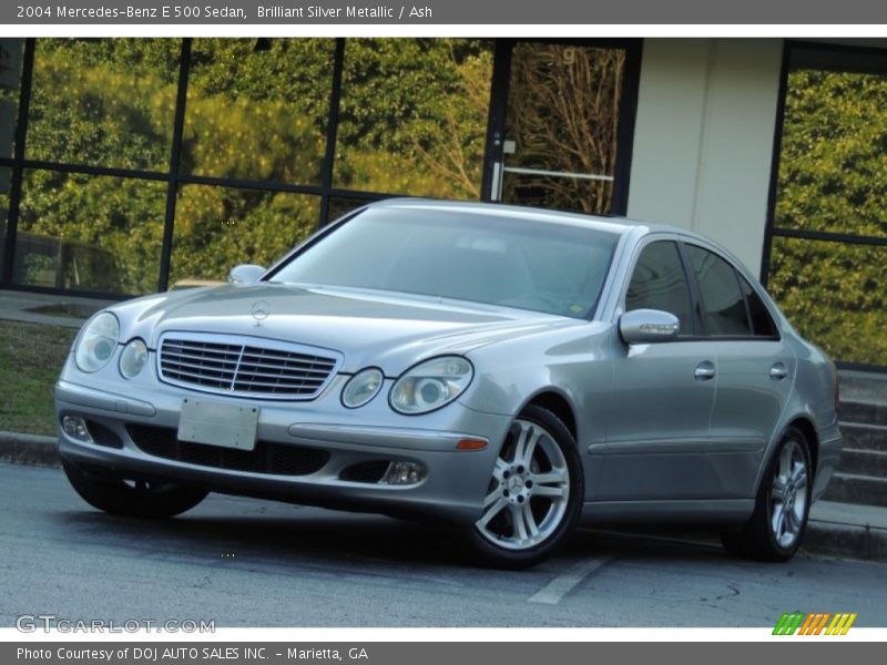 Brilliant Silver Metallic / Ash 2004 Mercedes-Benz E 500 Sedan