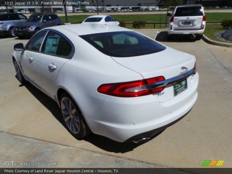 Polaris White / Barley/Truffle 2015 Jaguar XF 3.0