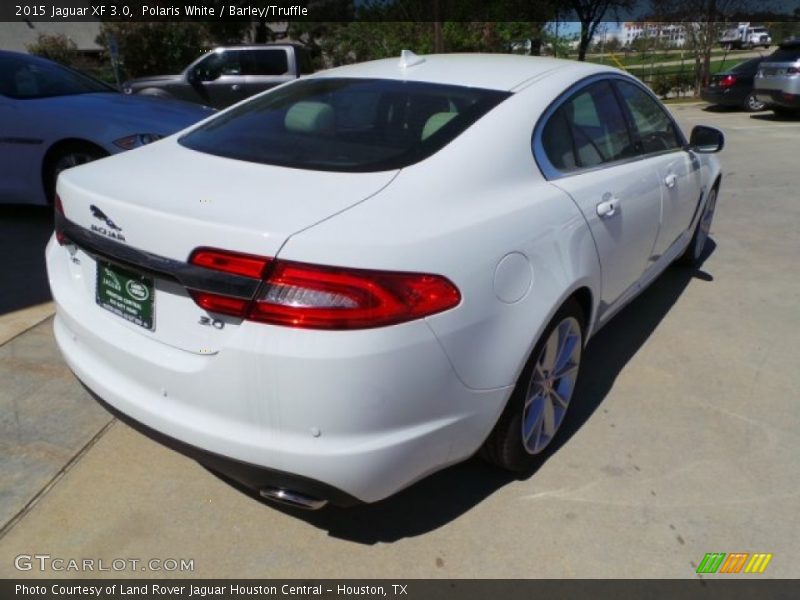 Polaris White / Barley/Truffle 2015 Jaguar XF 3.0