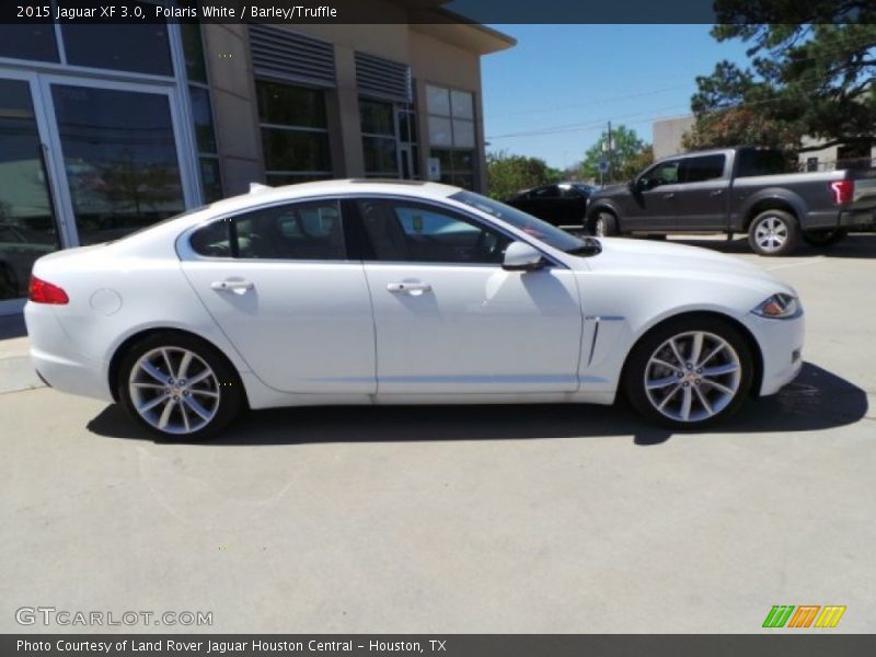 Polaris White / Barley/Truffle 2015 Jaguar XF 3.0