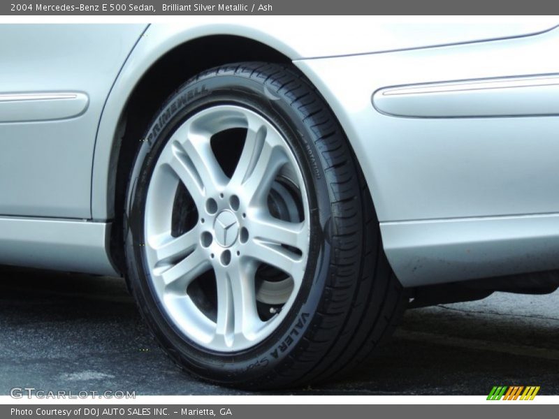 Brilliant Silver Metallic / Ash 2004 Mercedes-Benz E 500 Sedan