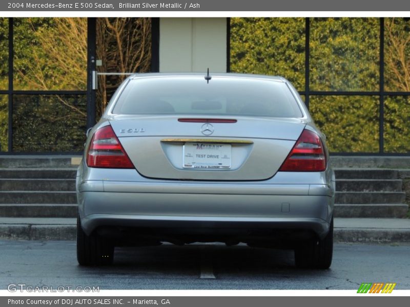 Brilliant Silver Metallic / Ash 2004 Mercedes-Benz E 500 Sedan