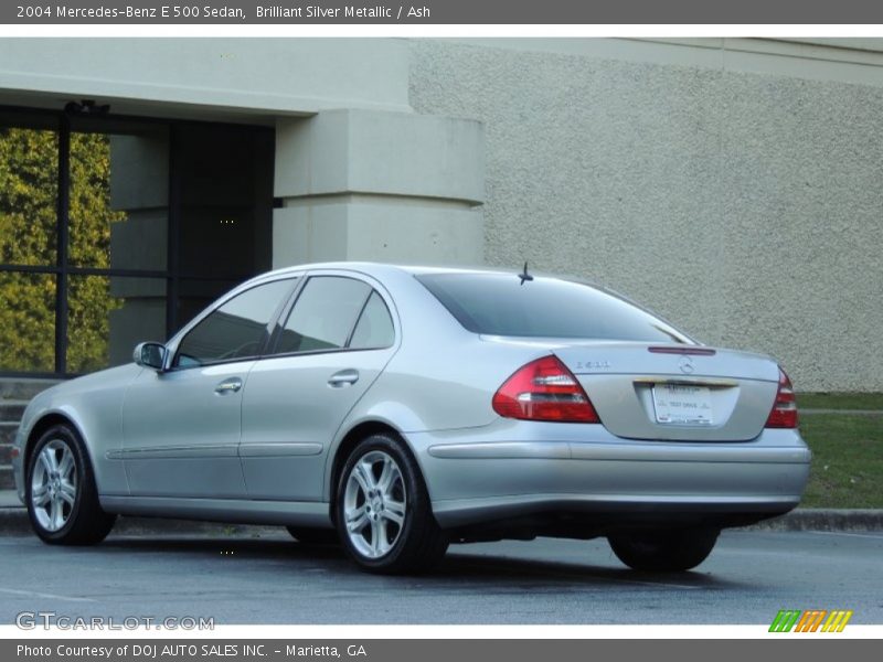 Brilliant Silver Metallic / Ash 2004 Mercedes-Benz E 500 Sedan