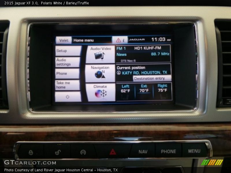 Polaris White / Barley/Truffle 2015 Jaguar XF 3.0