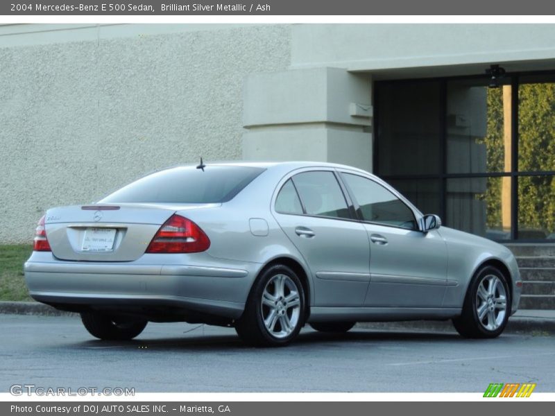 Brilliant Silver Metallic / Ash 2004 Mercedes-Benz E 500 Sedan