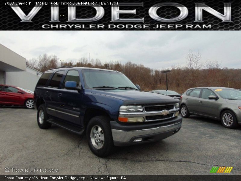 Indigo Blue Metallic / Tan/Neutral 2003 Chevrolet Tahoe LT 4x4