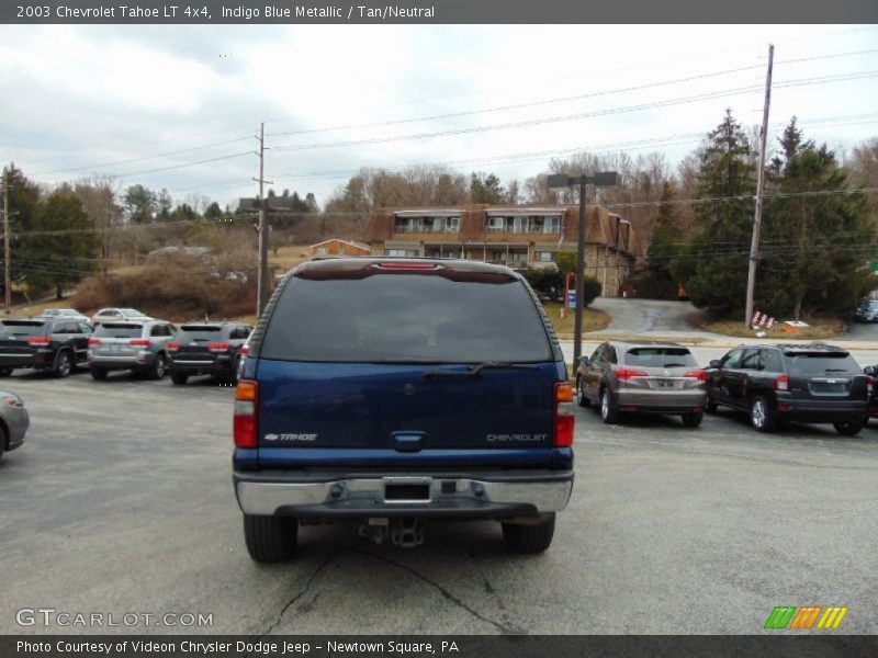 Indigo Blue Metallic / Tan/Neutral 2003 Chevrolet Tahoe LT 4x4