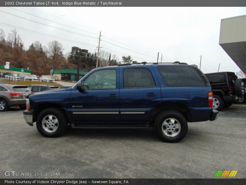 Indigo Blue Metallic / Tan/Neutral 2003 Chevrolet Tahoe LT 4x4