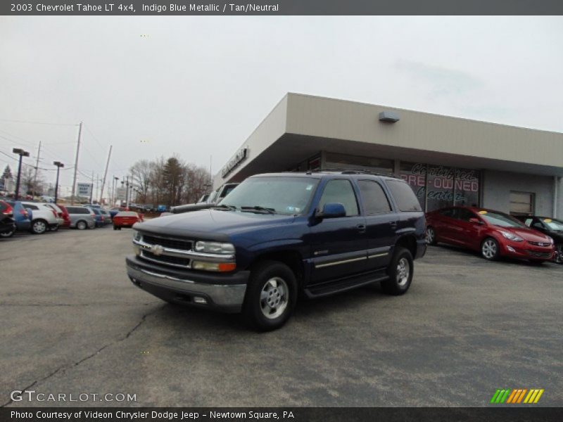 Indigo Blue Metallic / Tan/Neutral 2003 Chevrolet Tahoe LT 4x4