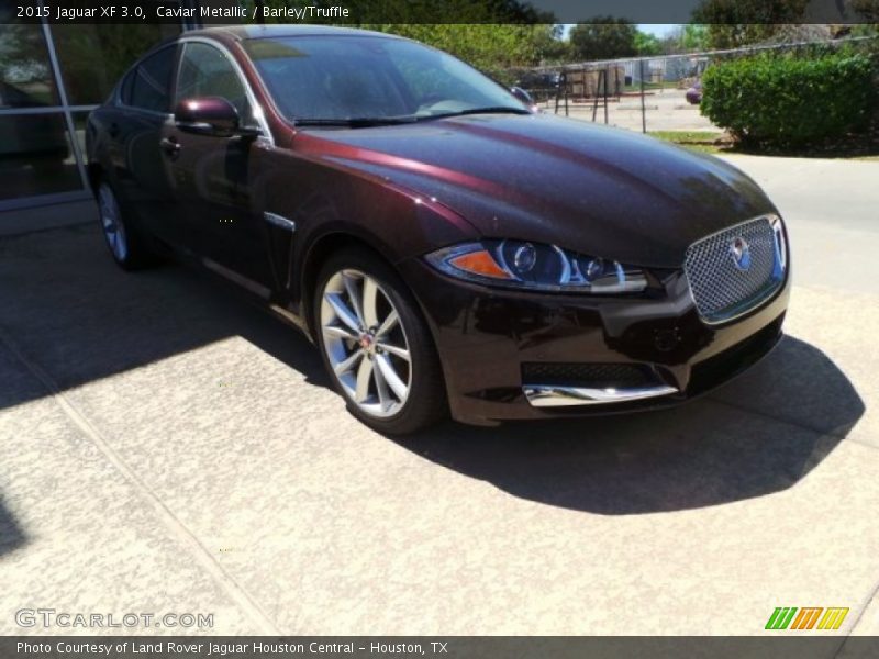 Caviar Metallic / Barley/Truffle 2015 Jaguar XF 3.0