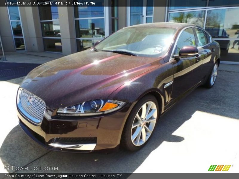 Caviar Metallic / Barley/Truffle 2015 Jaguar XF 3.0