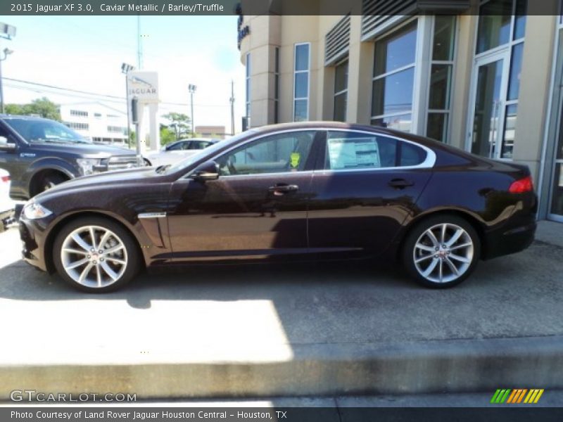Caviar Metallic / Barley/Truffle 2015 Jaguar XF 3.0