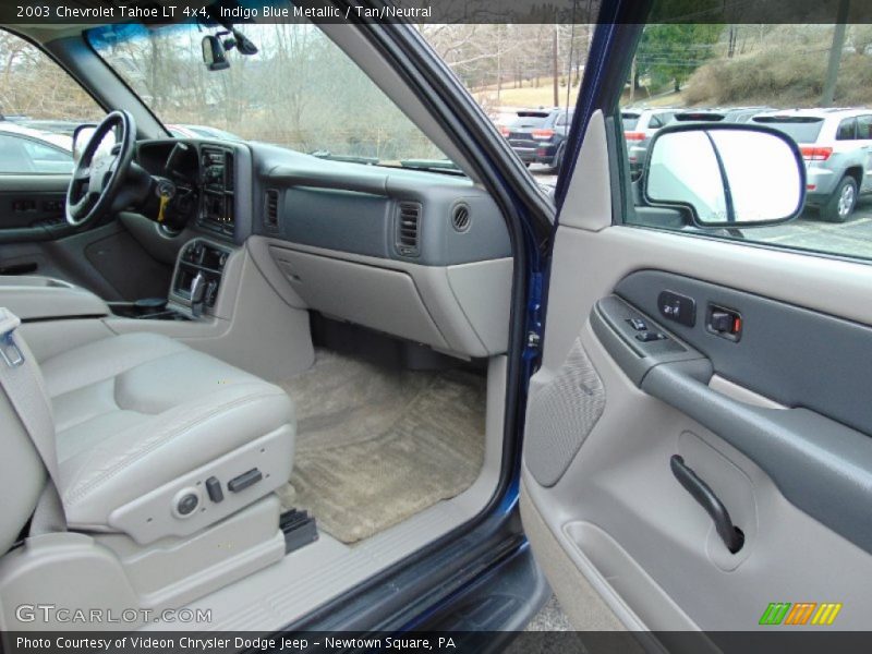 Indigo Blue Metallic / Tan/Neutral 2003 Chevrolet Tahoe LT 4x4