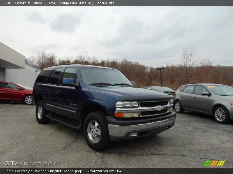 Indigo Blue Metallic / Tan/Neutral 2003 Chevrolet Tahoe LT 4x4