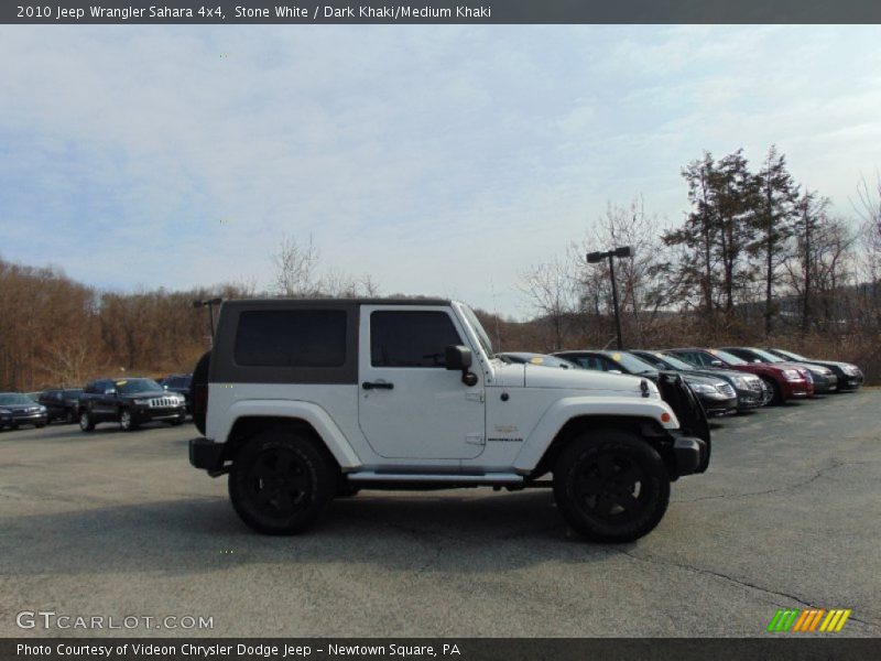 Stone White / Dark Khaki/Medium Khaki 2010 Jeep Wrangler Sahara 4x4