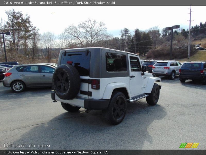 Stone White / Dark Khaki/Medium Khaki 2010 Jeep Wrangler Sahara 4x4