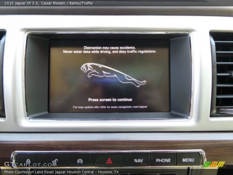 Caviar Metallic / Barley/Truffle 2015 Jaguar XF 3.0