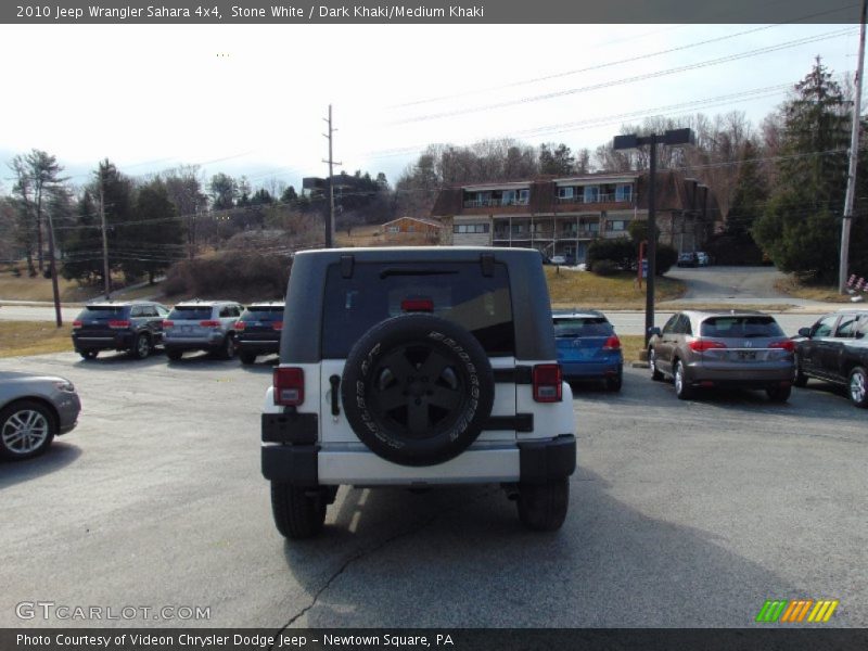 Stone White / Dark Khaki/Medium Khaki 2010 Jeep Wrangler Sahara 4x4