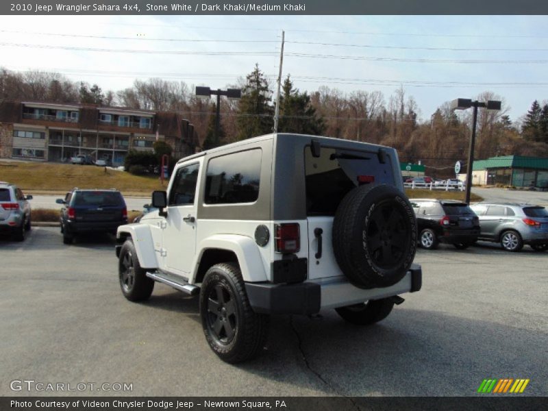 Stone White / Dark Khaki/Medium Khaki 2010 Jeep Wrangler Sahara 4x4