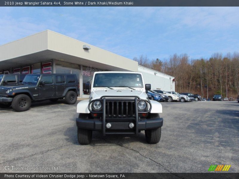 Stone White / Dark Khaki/Medium Khaki 2010 Jeep Wrangler Sahara 4x4
