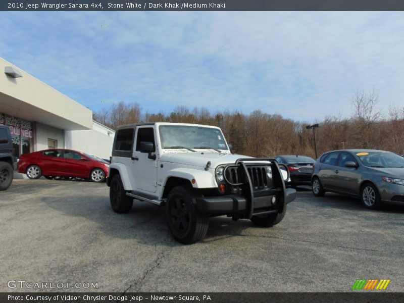 Stone White / Dark Khaki/Medium Khaki 2010 Jeep Wrangler Sahara 4x4