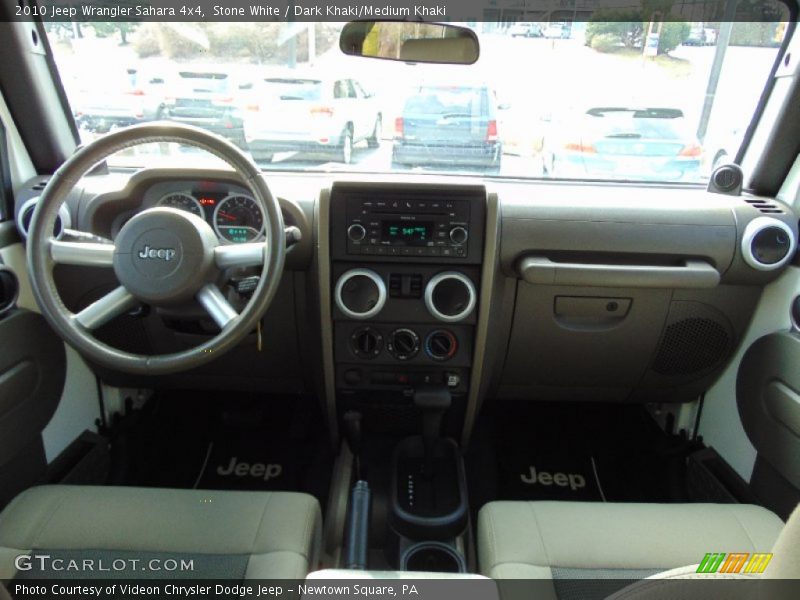 Stone White / Dark Khaki/Medium Khaki 2010 Jeep Wrangler Sahara 4x4