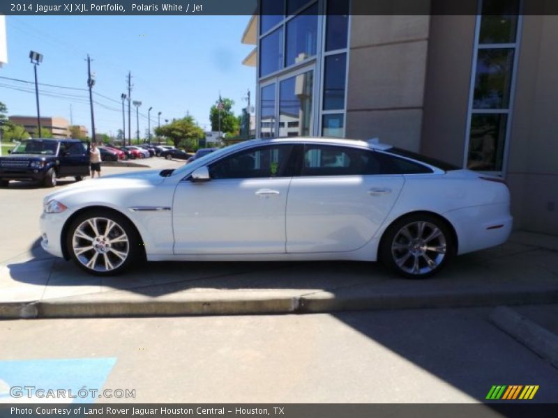 Polaris White / Jet 2014 Jaguar XJ XJL Portfolio