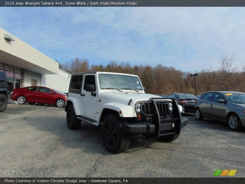 Stone White / Dark Khaki/Medium Khaki 2010 Jeep Wrangler Sahara 4x4